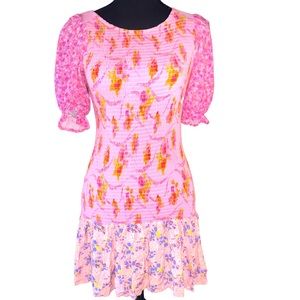 For Love Bell floral mini dress size L (juniors)